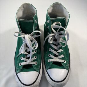 Converse Chuck Taylor All Star High Top Sneakers Green Canvas Men’s 8 Women’s 10